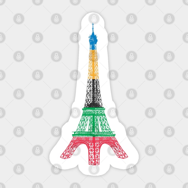 Paris Olympics 2024 Sticker by Maison de Kitsch